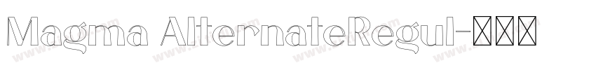 Magma AlternateRegul字体转换